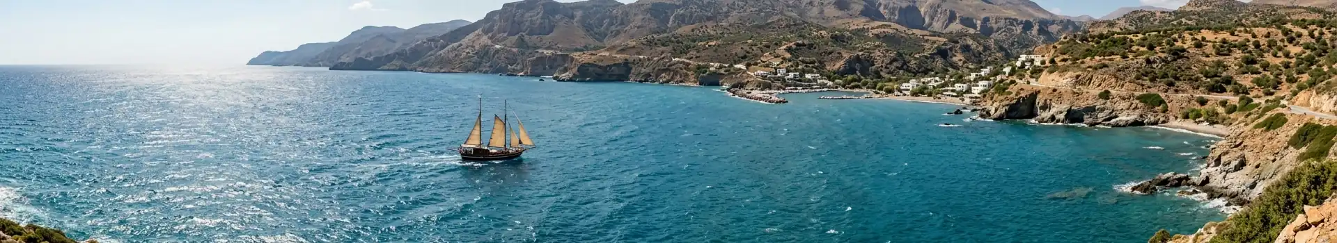 Alquilar de goleta en Creta con tripulación en 2027